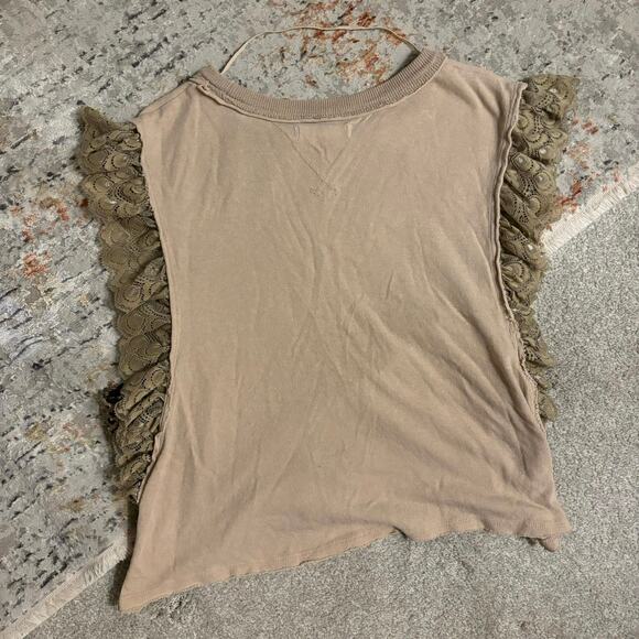 Free People Rock With You Mixed Media Top - Picture 7 of 8